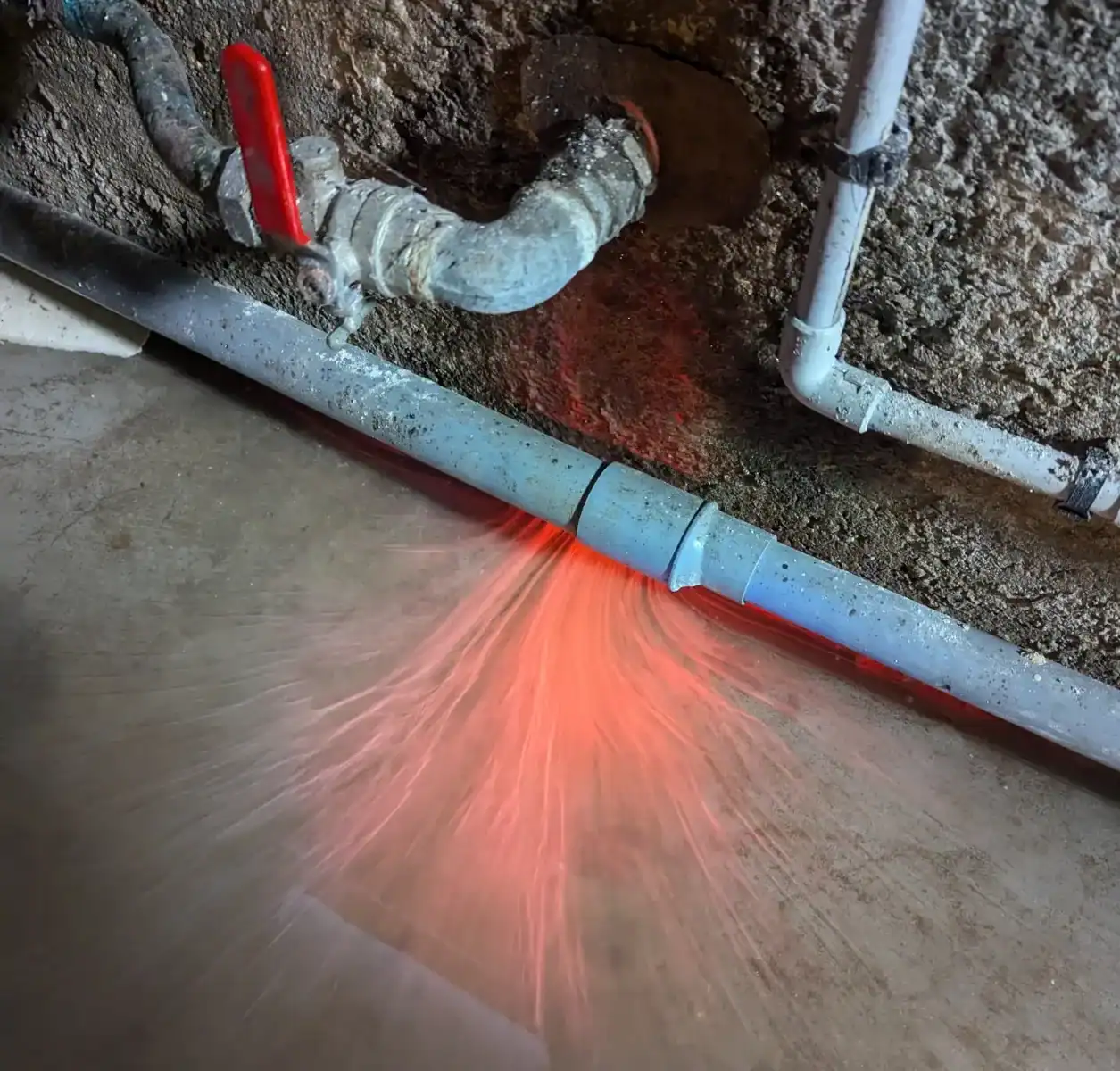 Recherche de fuite à Barentin 2 Colorant traceur utilisé pour localiser une fuite d'eau dans un réseau d'évacuation
